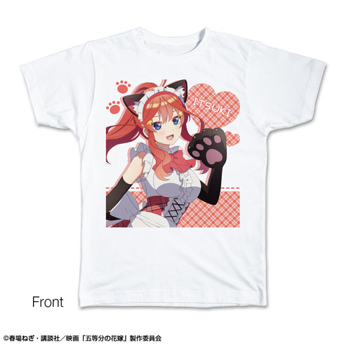 『映画 五等分の花嫁』Tシャツ XLサイズ デザイン05(中野五月/猫耳メイドver.)【描き下ろし】